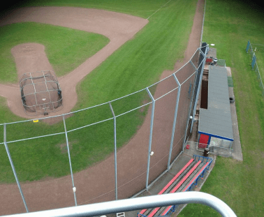 Hekwerk sportveld